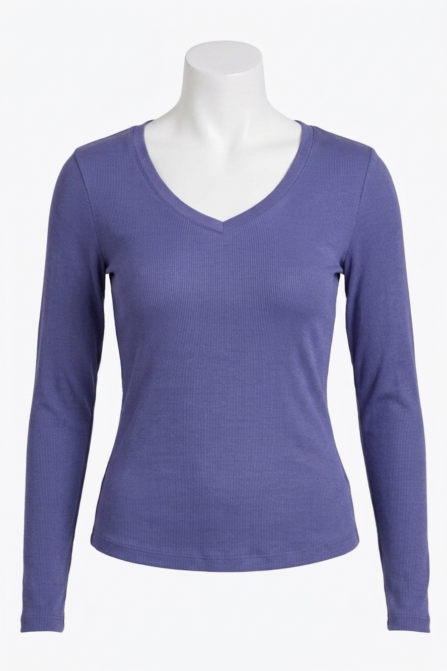 NEW ANOTHER LOVE sophie rib tee in twilight
